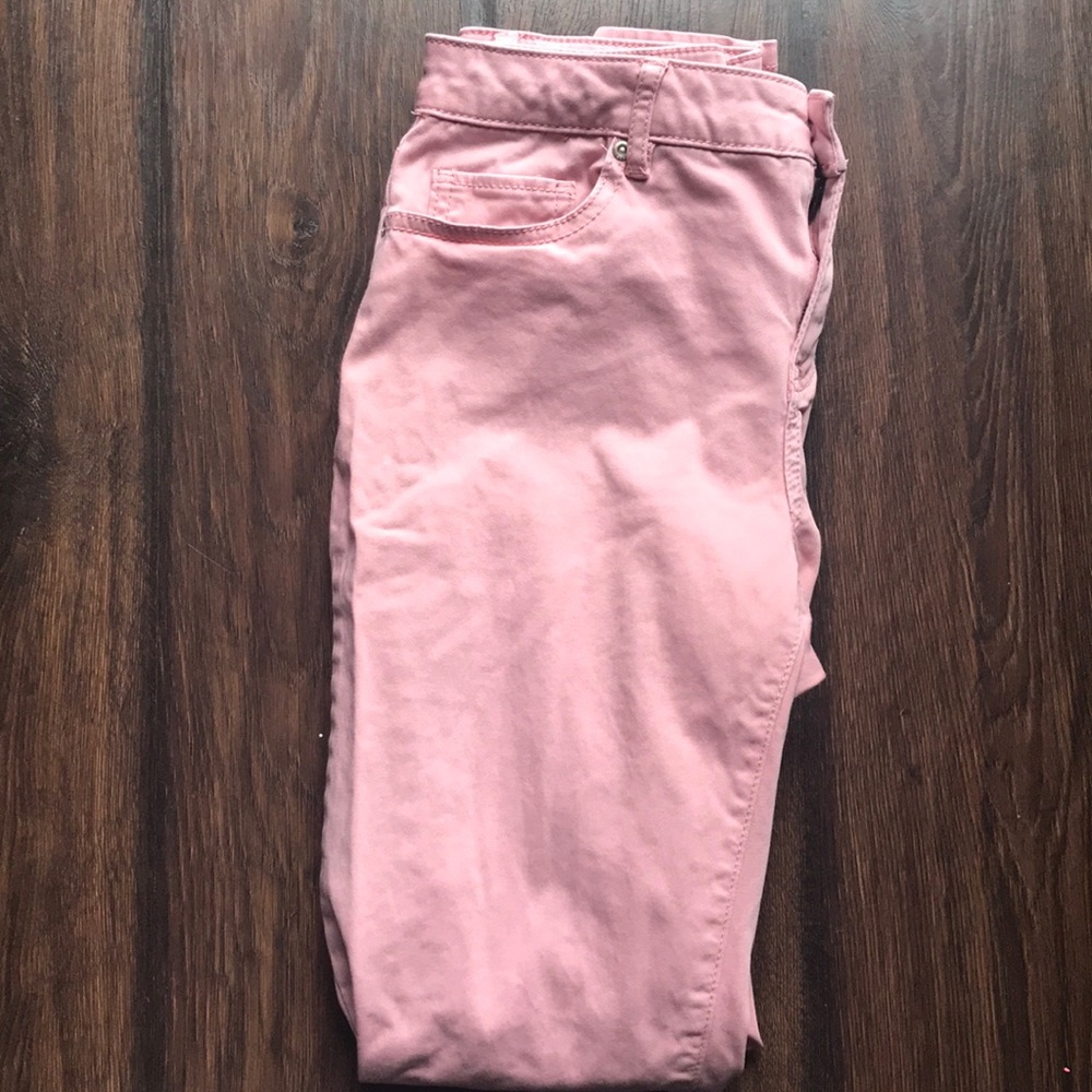 pink jeans